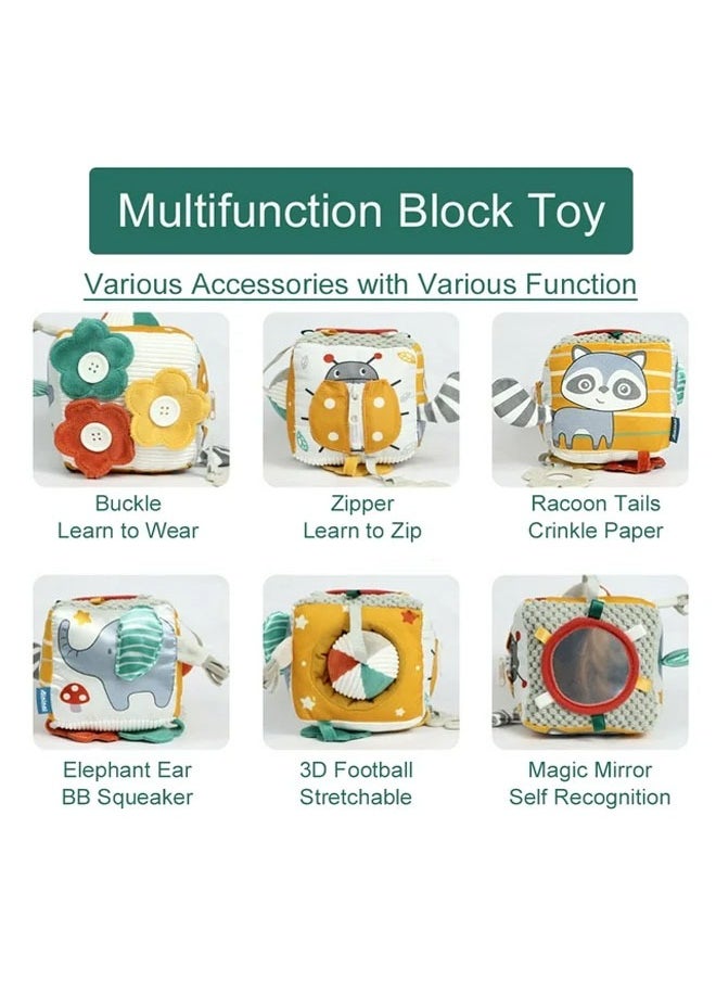 General - New Early Education Toys Cloth Ball Multifunctional Three-Dimensional Blocks Baby Intelligence Development Dice - Image 1