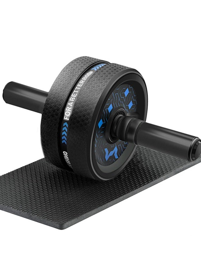 OUTDO Roller Wheel, Abs Workout Equipment for Abdominal & Core Strength Training, Home Gym Exercise Wheels for Men Women, with Knee Pad Accessories (Blue)  - Image 1