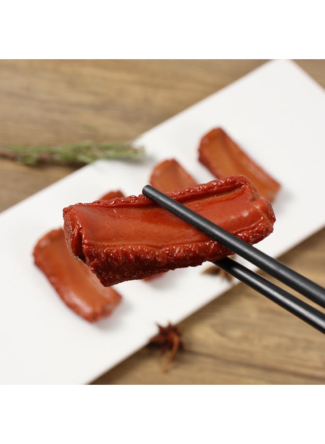 PVC Simulation Ribs Model Creative Simulation Food Play Key Chain Bag Pendant Simulation Food Row Pendant-Color:Long Steamed Ribs-lobster Button-Specifications:7.5cm*3.5cm  - Image 3