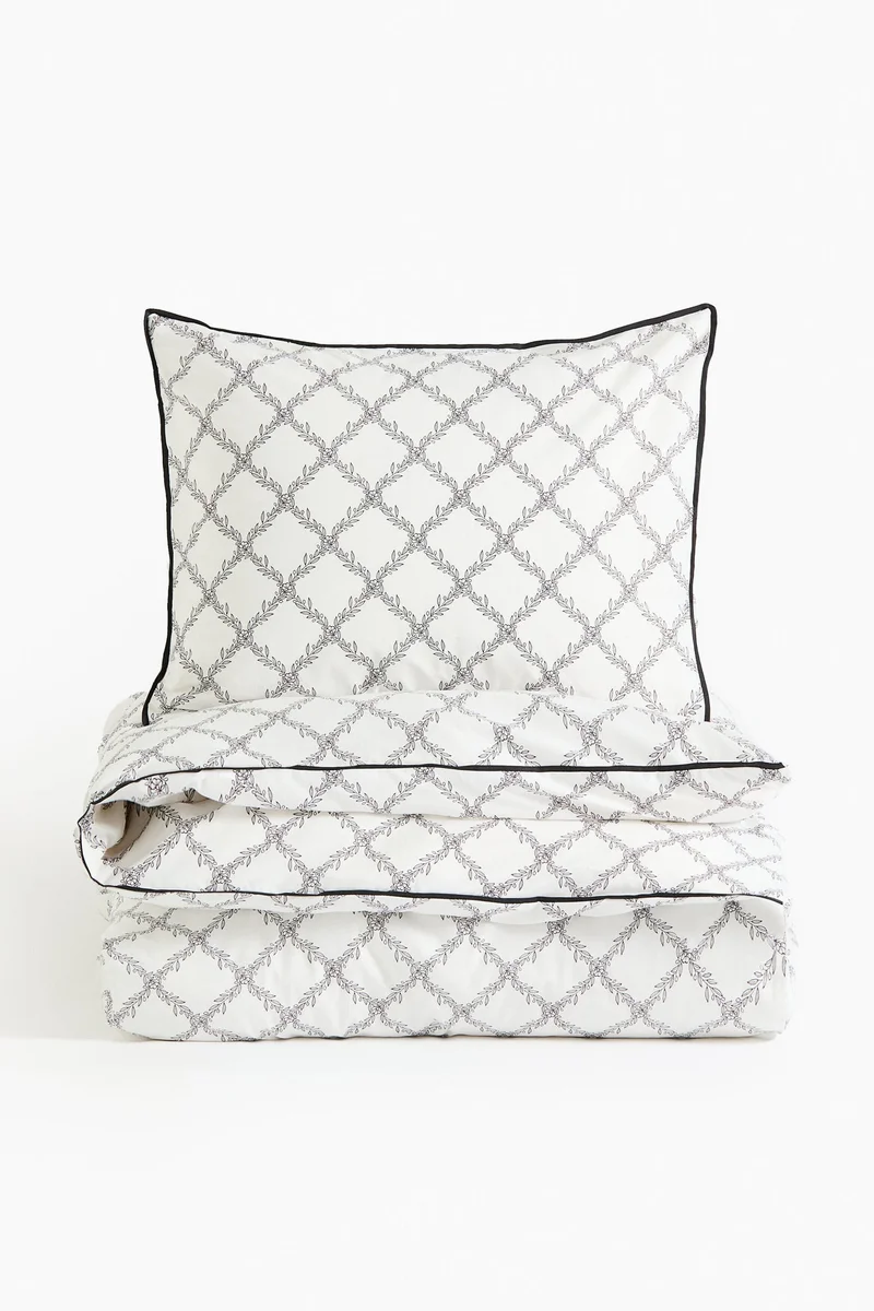 اتش اند ام طقم غطاء لحاف فردي من القطن