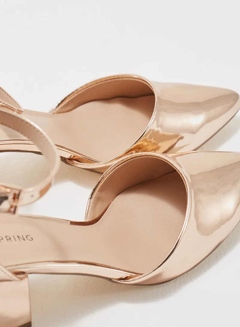 CALL IT SPRING Ladies Mid Block Heel Pointy Toe Mary-Jane