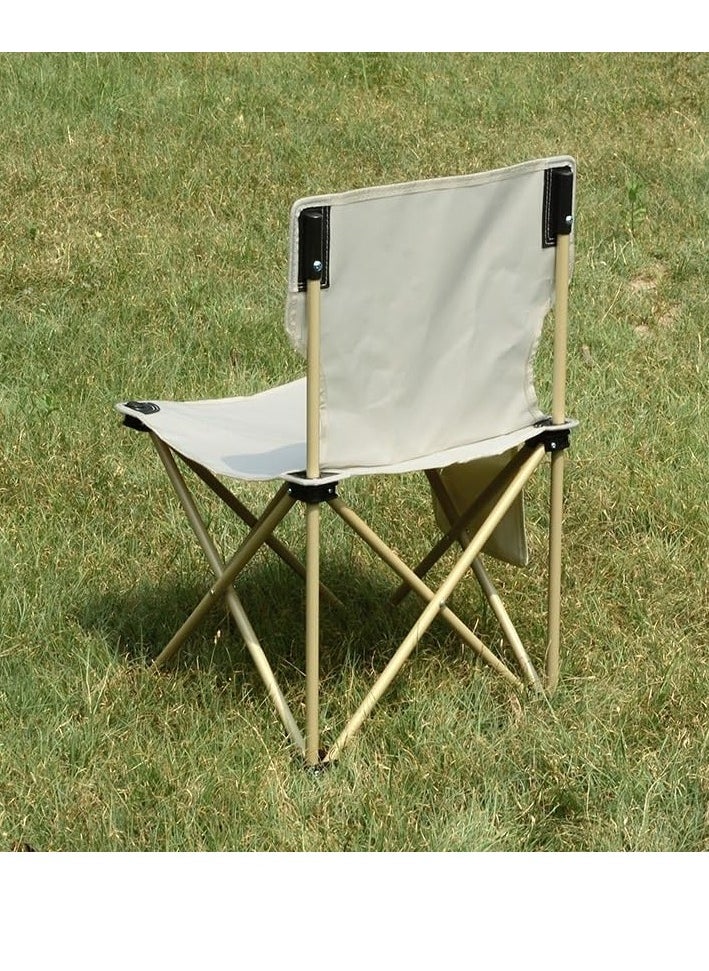 ARNOTEC Portable Camping Chair, Outdoor Folding Chair for Adults, 600D Oxford Fabric Sturdy Foldable Chair with Side Pocket and Carry Bag for Beach, Fishing, Picnic, Hiking  - Image 5