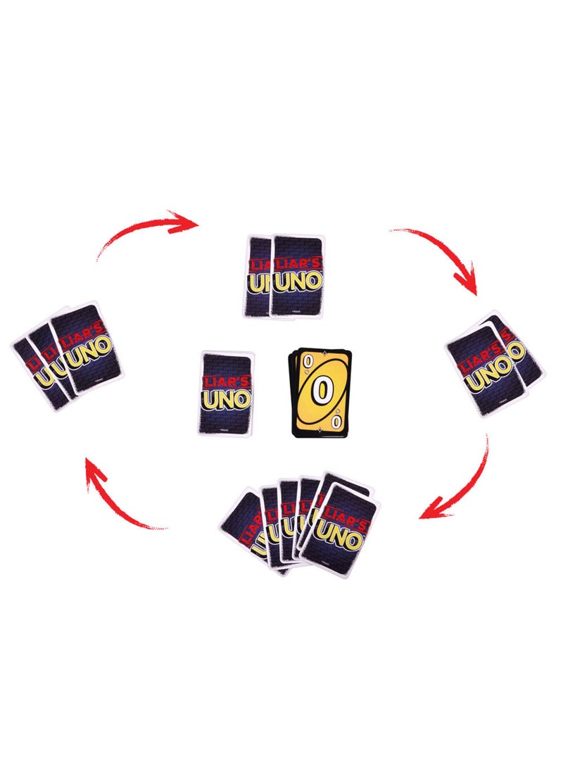 Mattel Games لعبة بطاقات UNO للكبار والأطفال والعائلات والحفلات وأمسيات الألعاب، متعة السفر، تفوق على اللاعبين الآخرين بالخداع والمكر - Image 5