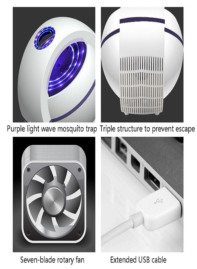 Disaar Indoor Ball Electronic Mosquito Repellent Killer Anti Insect Killer Bug Zapper Trap Light Lamp Baby Bedroom Plug In USB Home Mosquito Killer Lamp - Image 5