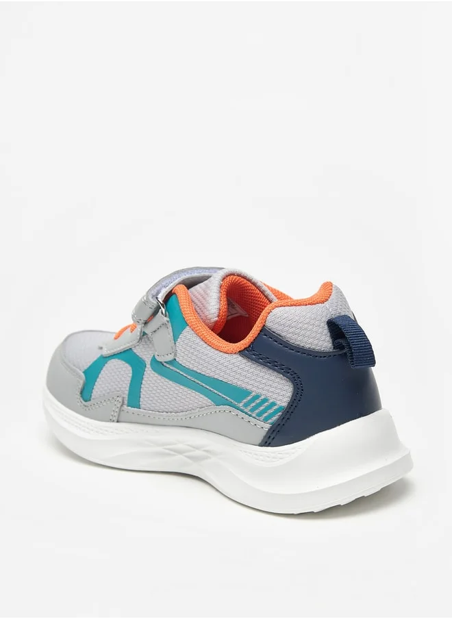 شو اكسبرس Panelled Sports Shoes with Hook and Loop Closure