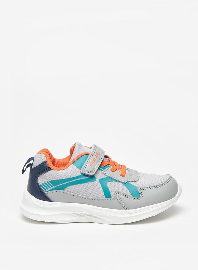 Oaklan by Shoexpress Panelled Sports Shoes with Hook and Loop Closure  - Image 3