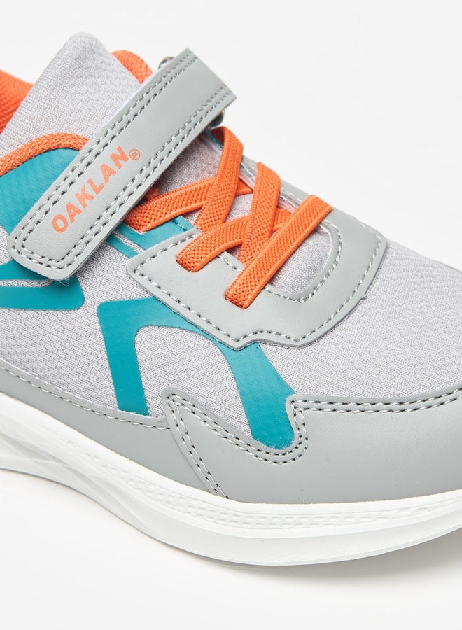 Oaklan by Shoexpress Panelled Sports Shoes with Hook and Loop Closure  - Image 5