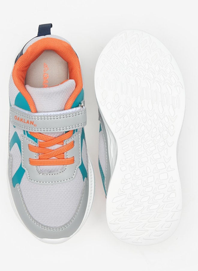 Oaklan by Shoexpress Panelled Sports Shoes with Hook and Loop Closure  - Image 4