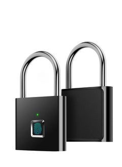 Hope Fingerprint Padlock Electronic Door Lock with Fingerprint Recognition Smart Keyless Waterproof Security Anti Theft Padlock Widely Used for Home Gym School Office  - Image 1