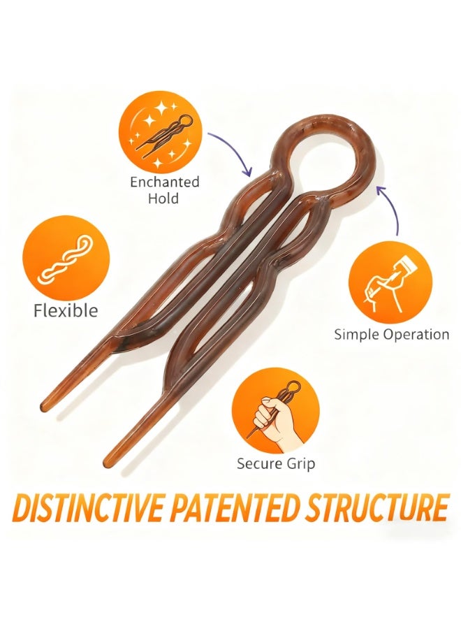 8PCS French Hair Pin for Women,Bobby Hair Pins for Thin Thick Hair U-shaped Magic Grip Hairpins Strong Durable Pins For Fine,Thick & Long Hair,Styling Accessories (Multicolor) - Image 3