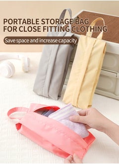 Beirui 3pcs Portable Minimalist Storage Bag, Solid Color Zipper Underwear Storage Bag, Perfect Travel Luggage Organizer, Underwear, Sock Organizer, Luggage, Clothing Packing and Organizing Bag, Portable Waterproof Bag, Can Also Store Personal Items  - Image 2