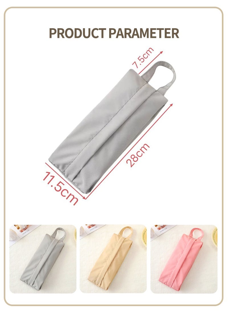 Beirui 3pcs Portable Minimalist Storage Bag, Solid Color Zipper Underwear Storage Bag, Perfect Travel Luggage Organizer, Underwear, Sock Organizer, Luggage, Clothing Packing and Organizing Bag, Portable Waterproof Bag, Can Also Store Personal Items  - Image 3