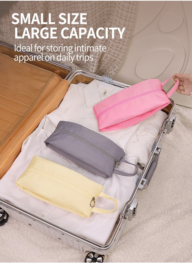 Beirui 3pcs Portable Minimalist Storage Bag, Solid Color Zipper Underwear Storage Bag, Perfect Travel Luggage Organizer, Underwear, Sock Organizer, Luggage, Clothing Packing and Organizing Bag, Portable Waterproof Bag, Can Also Store Personal Items  - Image 5