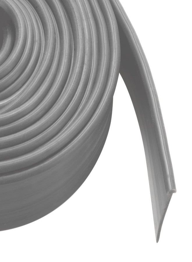 TINSKY Shower Door Bottom Seal Strip Replacement Shower Bottom Waterproof Door Rubber Sweep Trim Black Seal for Home Bathroom Glass Shower Door (108 Inch, Grey) - Image 1
