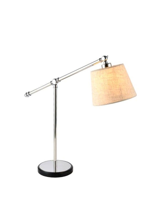 ٍSiera Light Chrome hotel lighting lamp with beige cover - Image 1