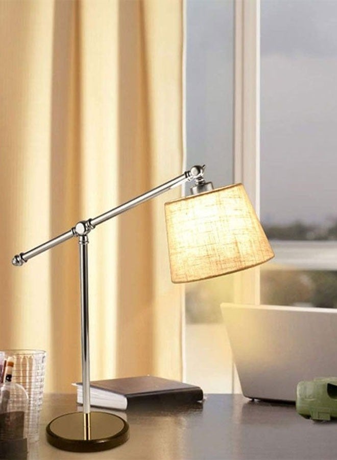 ٍSiera Light Chrome hotel lighting lamp with beige cover - Image 2
