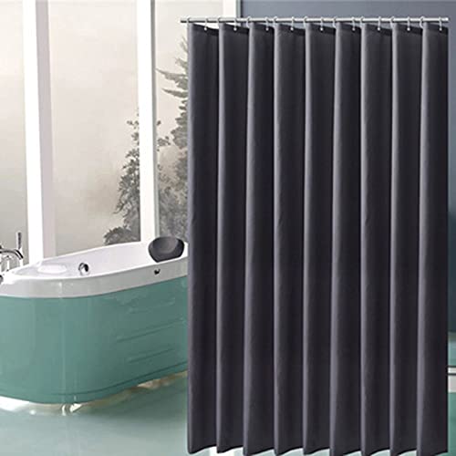 DEARARTBath Dark Grey Shower Curtain Liner, 72'' × 72'' inch Cloth Shower Curtains with Hooks, Quick Dry Easy Care, Water Resistant Washable Waterproof - Image 1