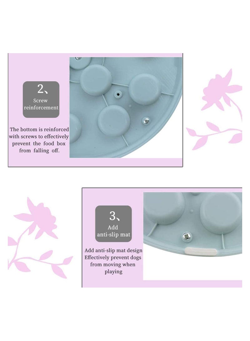 SYOSI Round Dog Puzzle Feeder Toy Durable Interactive Brain Games Improving IQ Toys Pet Snuffle Feeding Mat - Image 5