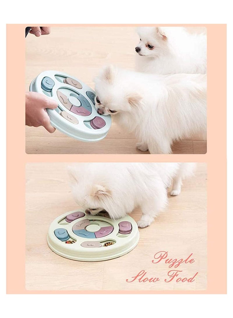 SYOSI Round Dog Puzzle Feeder Toy Durable Interactive Brain Games Improving IQ Toys Pet Snuffle Feeding Mat - Image 2