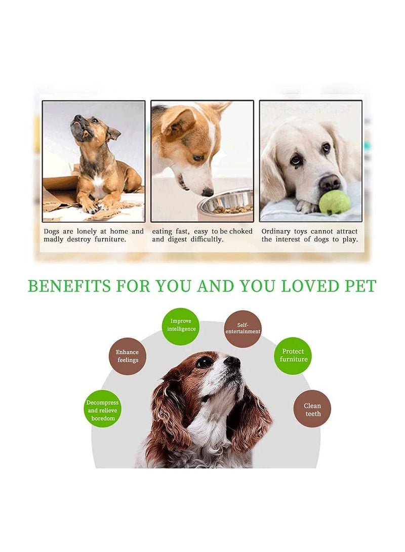 SYOSI Round Dog Puzzle Feeder Toy Durable Interactive Brain Games Improving IQ Toys Pet Snuffle Feeding Mat - Image 3