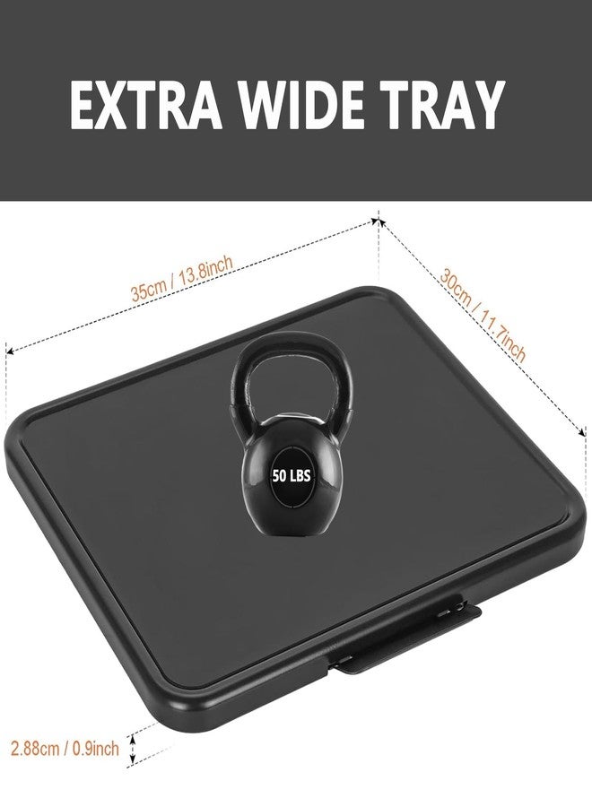 BAKEWAY Kitchen Caddy Sliding Tray, Appliance Coffee Maker Slider Large Rolling Tray Under Cabinet Countertop Storage Moving Sliders for Stand Mixer Air Fryer Toaster Blender with Wheels -13.8'' W × 11.7''D - Image 5