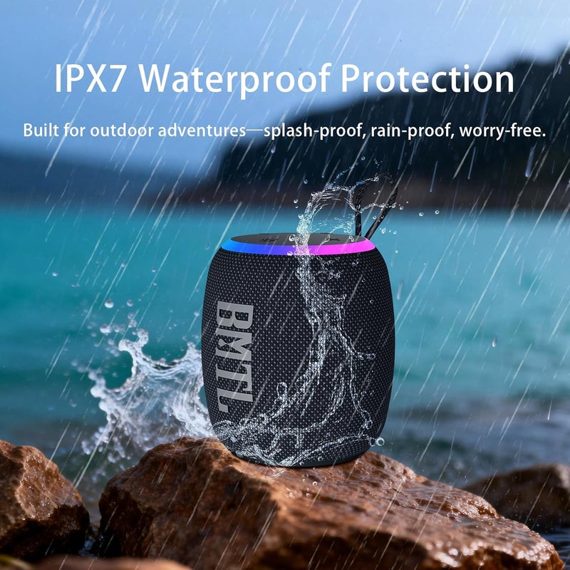 xdobo BMTL Rainbow Bluetooth Speaker, 15W Portable Wireless Speaker with Type-C Charging, Bluetooth 5.3, Deep Bass, IPX7 Waterproof, TF Card Support - Image 4