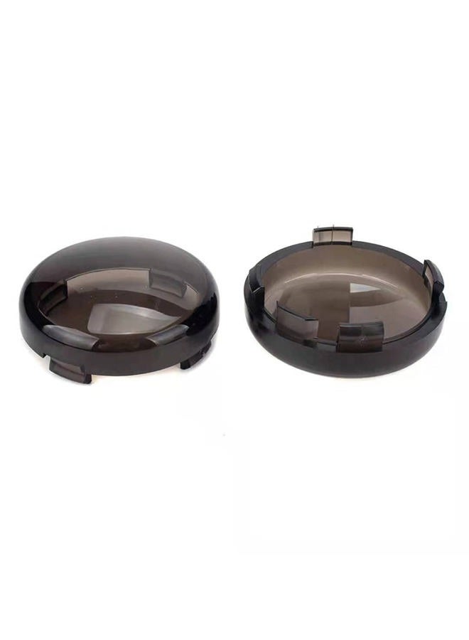 MotoParAcc DTR2017 2 Inch Bullet Smoked Turn Signals Lens Cover for Harley Sporster, Softail, Street Glide, Road King, 4Pcs - Image 3