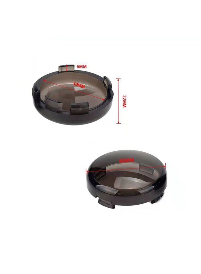 MotoParAcc DTR2017 2 Inch Bullet Smoked Turn Signals Lens Cover for Harley Sporster, Softail, Street Glide, Road King, 4Pcs - Image 5