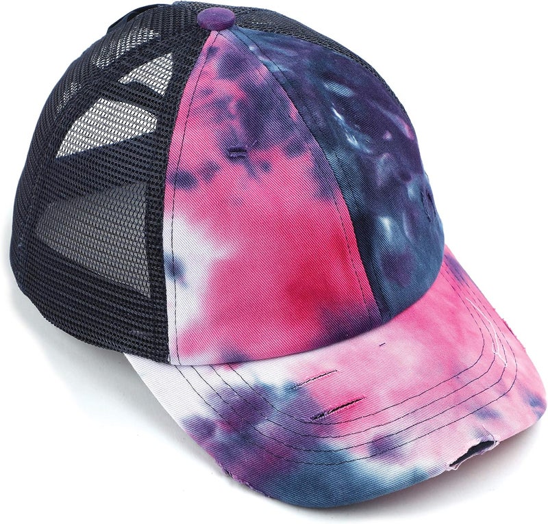 Cc Ponycap Messy High Bun Ponytail Adjustable Glitter Mesh Trucker Baseball Cap - Image 2