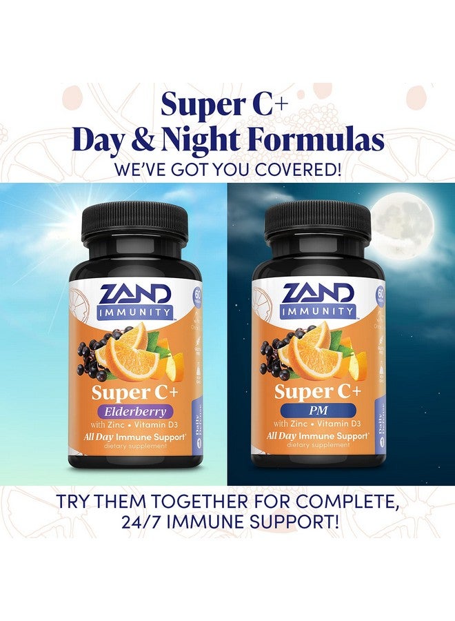 ZAND Immunity Super C+ With Elderberry All Day Immune Support 1000Mg Purewayc Vitamin C Plus Zinc & Vitamin D3 Enhanced Absorption 60 Tablets 30 Servings - Image 4