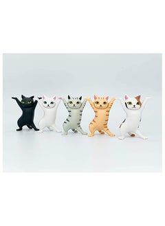Y&D Cat Coffin Dance, Pen Holder for Desk Cute, Office Supplies Funny, Dancing Pencil Holder, Pens Five Cats Valentines Day Gifts Birthday Men Dad Women Kids  - Image 1