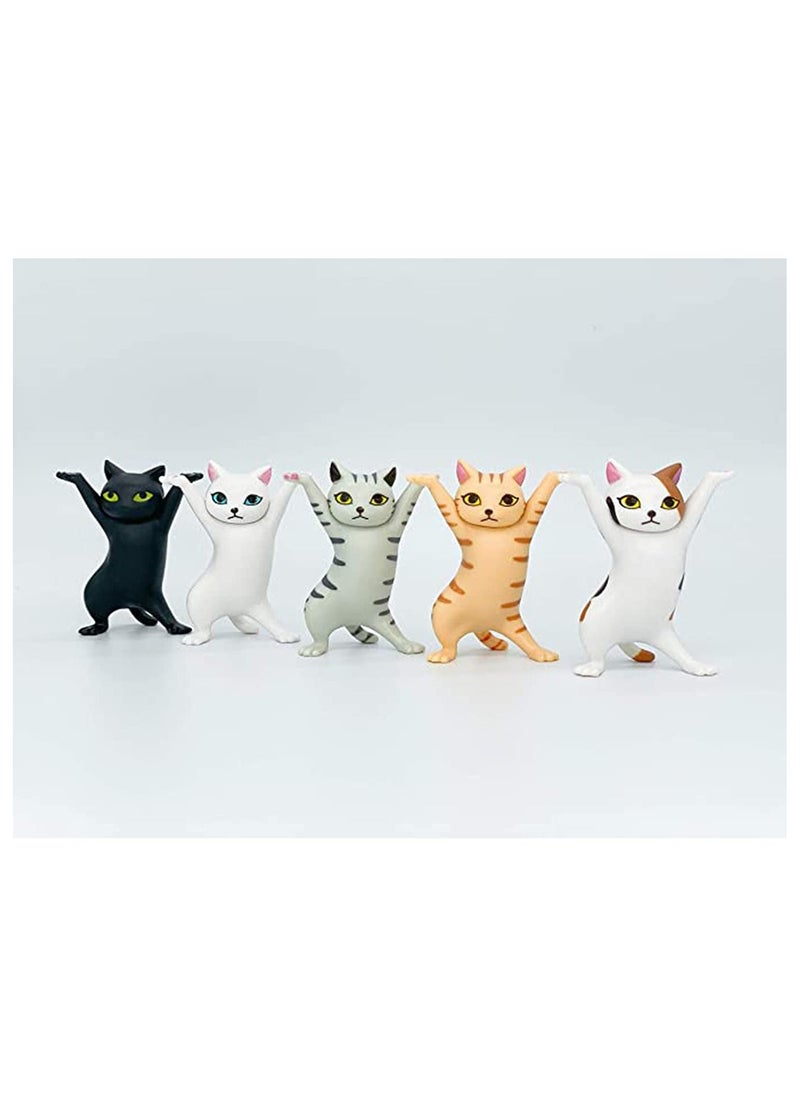 Y&D Cat Coffin Dance, Pen Holder for Desk Cute, Office Supplies Funny, Dancing Pencil Holder, Pens Five Cats Valentines Day Gifts Birthday Men Dad Women Kids  - Image 1