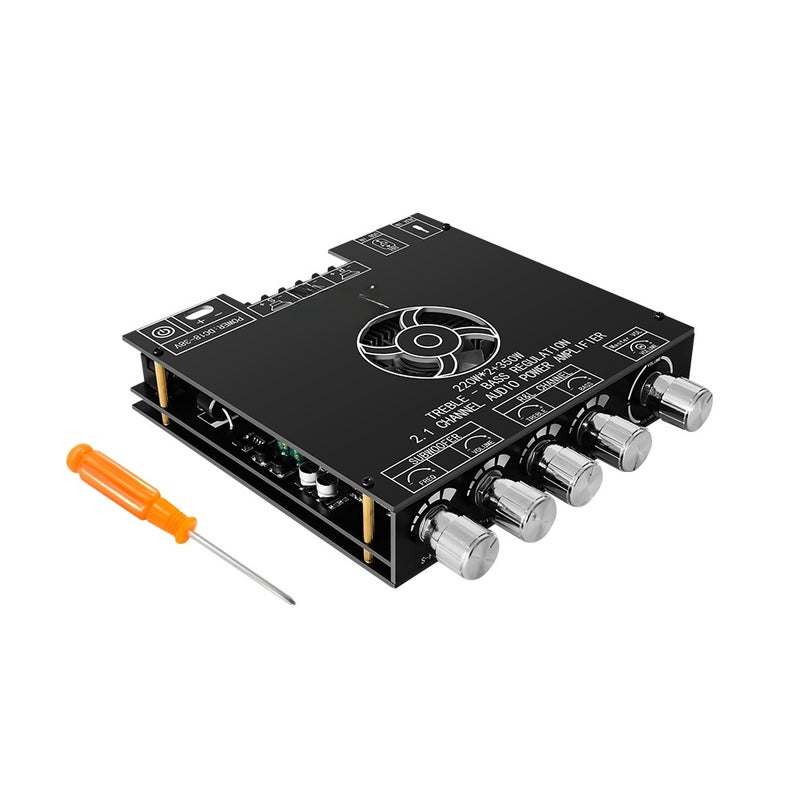 2.1 لوحة مكبر الصوت الرقمي للقناة BT 5.1 ودعم السابووفر للنغمة العالية والمنخفض مدخل صوت AUX وذرة USB - Image 1