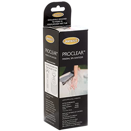 Jacuzzi ProClear Mineral Spa Sanitizer Cartridge – 2890-185, Hot Tub Mineral Cartridge for J-300, J-400 & J-500 Series, Easy-to-Install Design Supports Balanced Water and Reduced Chemical Use - Image 1