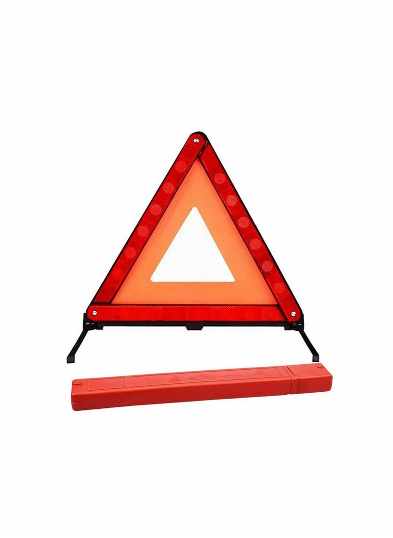 Reflective triangle car warning sign roadside hazard sign emergency fault board, safety triangle warning kit, foldable car roadside emergency kit
