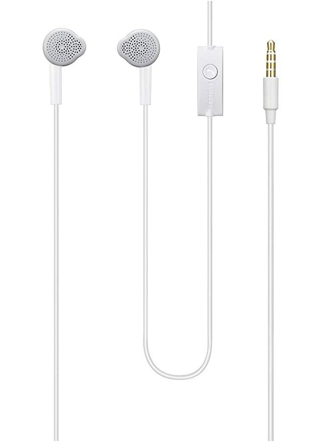 Generic - In-ear Wired Earphones with Mic White - Image 1