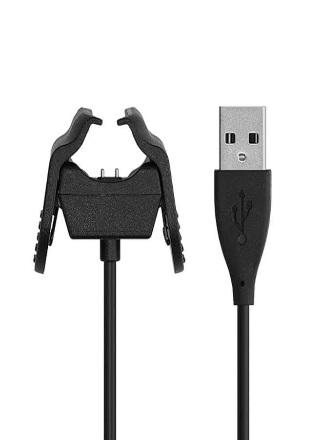 kwmobile Charger Cable Compatible with Xiaomi Mi Smart Band 5 / Mi Smart Band 6 - Charger Cable Replacement USB Charging - Black