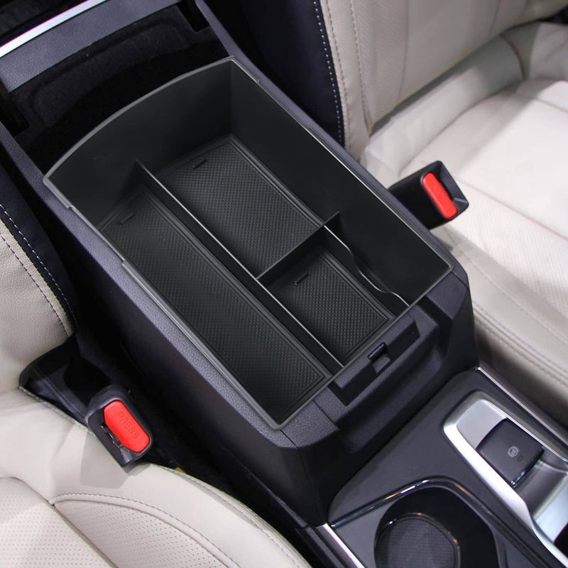 SHAOHAO for 2025 2026 Subaru Ascent Center Console Organizer for 2019-2026 Subaru Ascent Accessories Base/Premium/Onyx Edition/Limited/Onyx Edition Limited/Touring Double Space Armrest Insert Tray - Image 2