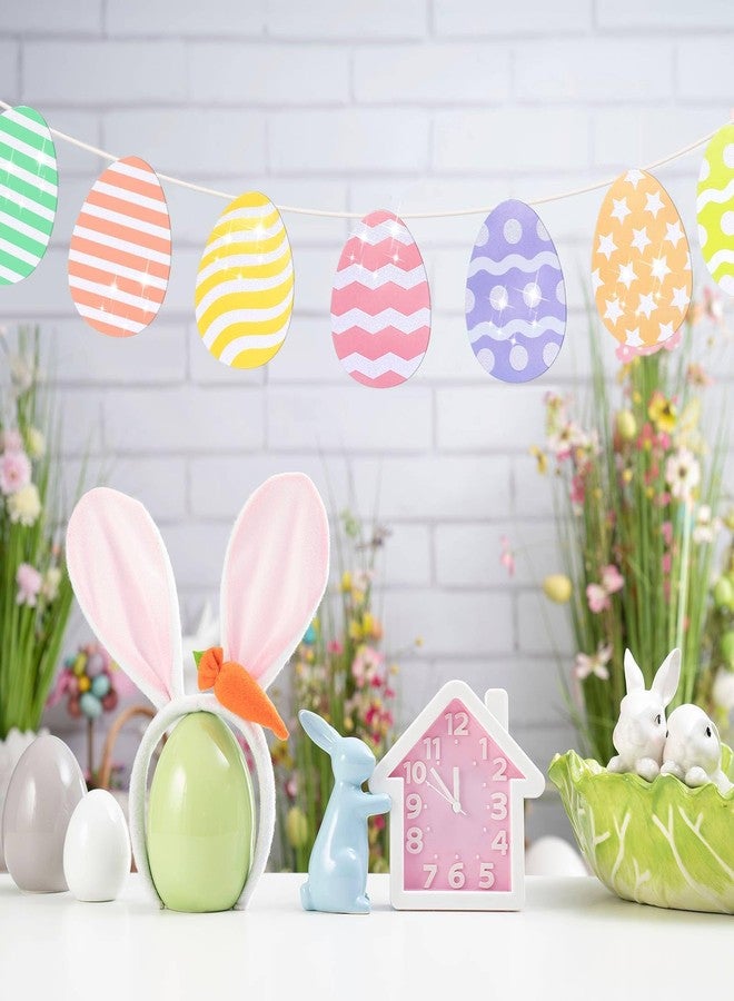 Moinchore 90 Pcs Easter Mini Egg Cut-Out Set Small Paper Egg Cut Outs Various Styles Glitter Egg Shape Easter Bulletin Board Decoration DIY Crafts for Holiday Hunt Game Party Supplies Gifts - Image 4