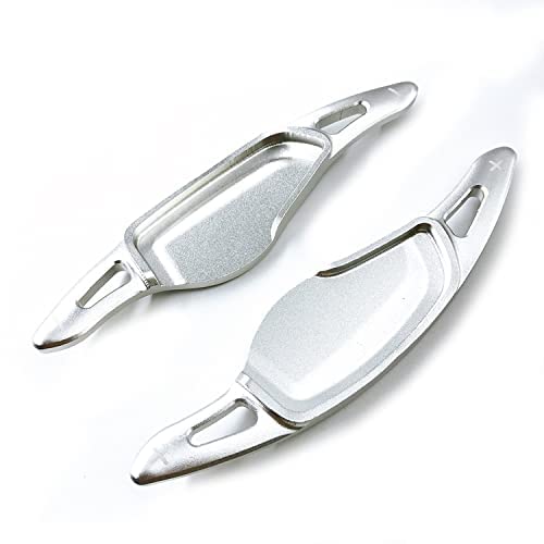NeekTail Aluminum Alloy Paddle Shifter Compatible with BMW (2018-2024, G Platform) FIT 3 4 5 6 7 8 X3 X4 X5 X6 X7 Z4 Series (Silver) - Image 2
