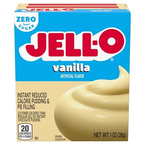 JELL-O Vanilla Instant Pudding & Pie Filling Mix (1 oz Boxes, Pack of 6) - Image 1