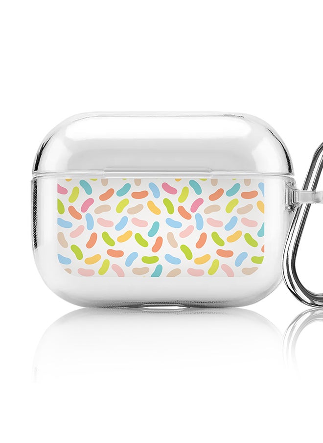 Classic Clear printed Case for Apple AirPods Pro 2nd Generation Thin Transparent Cover [Designed for Apple AirPods Pro 2nd Generation] - Jelly Beans