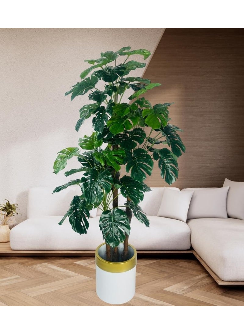 Artificial Flower Monstera Green Camel Base 3-layer 135CM 54 LEAVES Artificial Plant in White Pot with Gold Arch - pzsku/ZFA6FB450B2C54238FFB2Z/45/_/1725721958/7acbc224-cc6c-46c4-9ec4-5ab38d1928f3