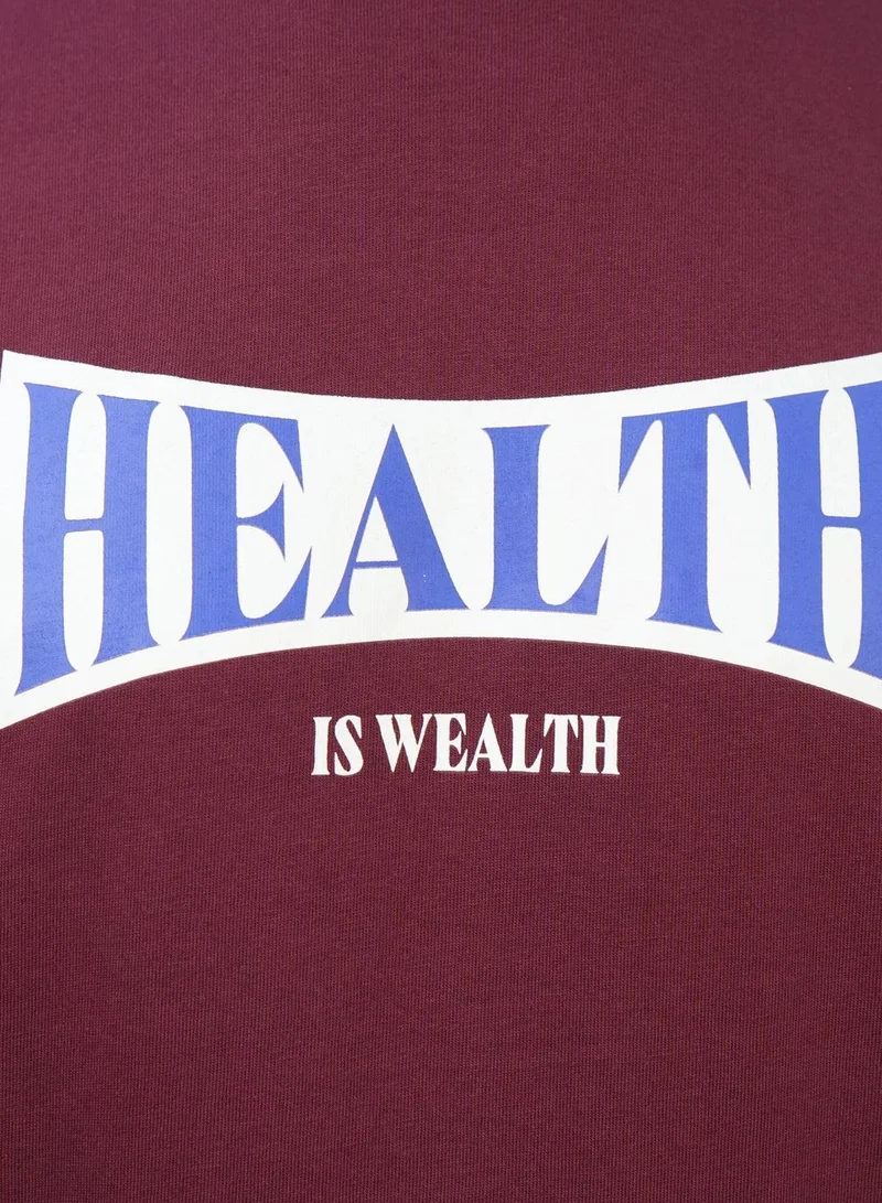 GIORDANO  Men's Slim Fit Cotton Jersey Message Print Tee for Men | Best Price UAE