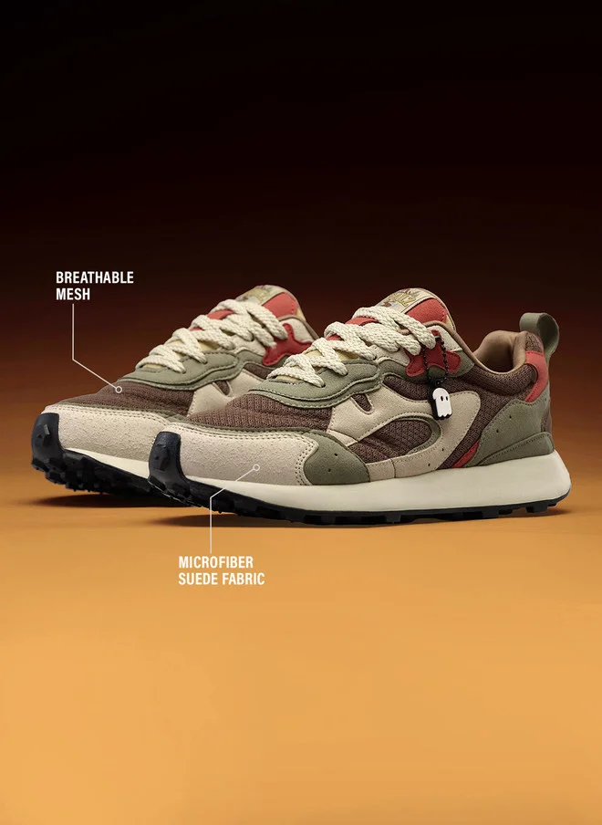 The Souled Store  The Souled Store Men Trailz Colourblocked Low Top Sneakers  | Best Price UAE