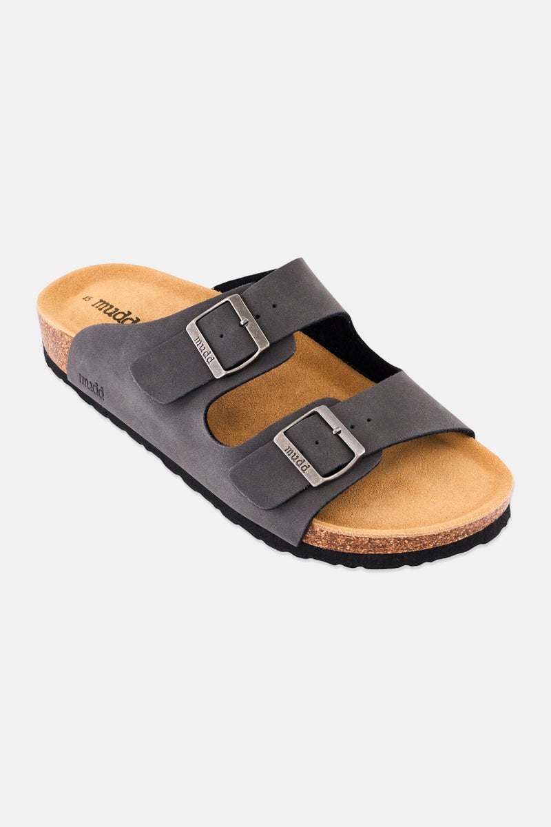 Mudd Men Slip On Cork Sandals, Dark Grey - Image 1