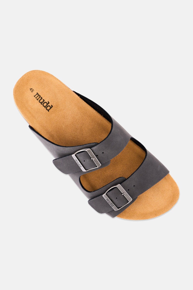 Mudd Men Slip On Cork Sandals, Dark Grey - Image 3