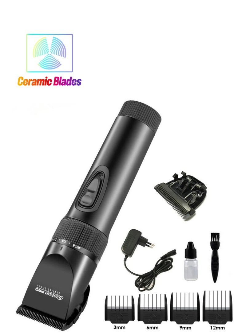 أدوات تصفيف الشعر الاحترافية فائقة الهدوء والقابلة لإعادة الشحن ، مجموعات قص الشعر ، آلة قص الشعر ، بطارية ليثيوم 2000 مللي أمبير - Image 1