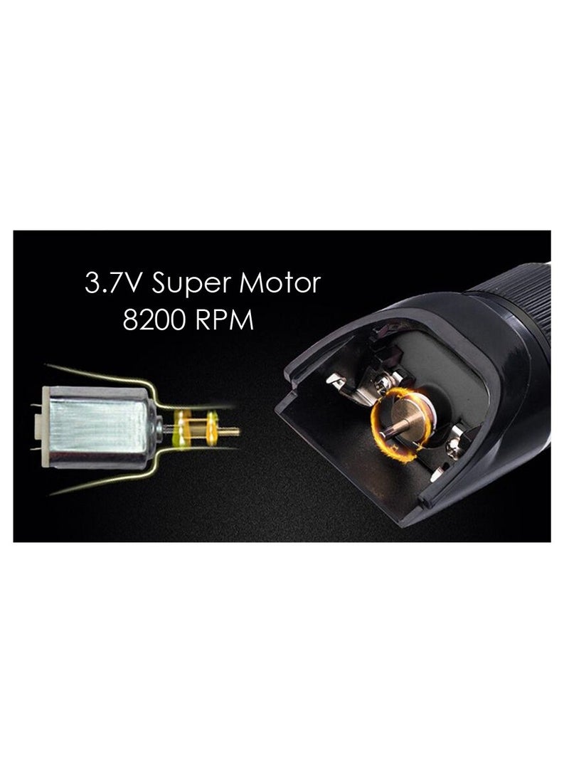 أدوات تصفيف الشعر الاحترافية فائقة الهدوء والقابلة لإعادة الشحن ، مجموعات قص الشعر ، آلة قص الشعر ، بطارية ليثيوم 2000 مللي أمبير - Image 5