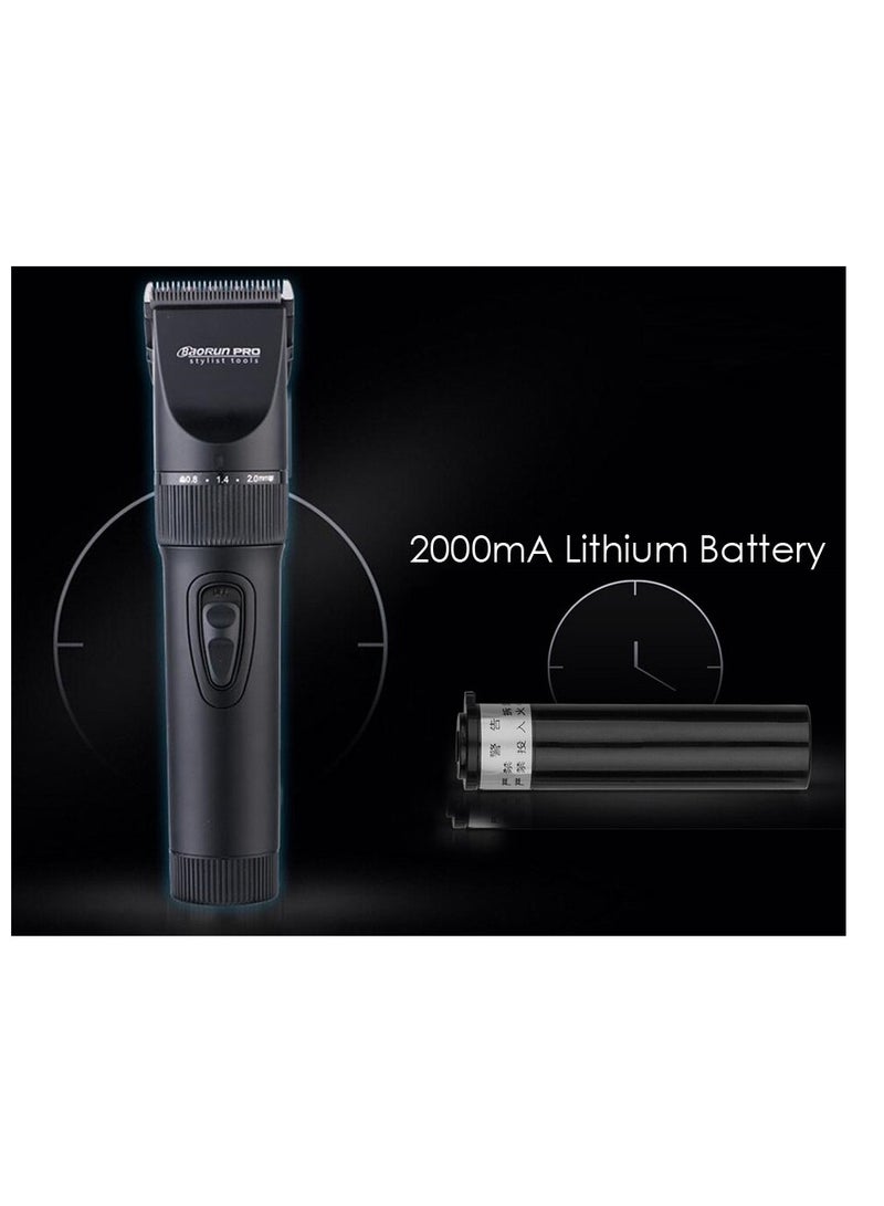 أدوات تصفيف الشعر الاحترافية فائقة الهدوء والقابلة لإعادة الشحن ، مجموعات قص الشعر ، آلة قص الشعر ، بطارية ليثيوم 2000 مللي أمبير - Image 3